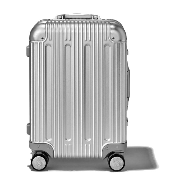 Prezor Aluminium-Koffer Carry-On S in Silber, Vollaluminium mit TSA-Schlössern