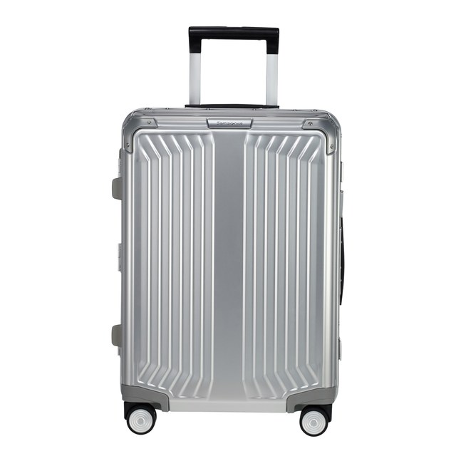 Samsonite Lite-Box Alu Spinner 55 cm in Schwarz
